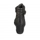 Scarpa stringata da donna con fibbia e cerniera in pelle, camoscio e camoscio stampato nero e maculato zeppa 6 - Misure disponibili: 32, 33, 34
