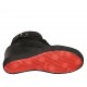 Scarpa stringata da donna con fibbia e cerniera in pelle, camoscio e camoscio stampato nero e maculato zeppa 6 - Misure disponibili: 32, 33, 34