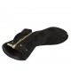 Bottines pour femmes avec goujons et fermeture éclair en daim noir talon 5 - Pointures disponibles:  32, 33, 34, 42, 43, 44, 45, 46