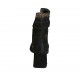 Bottines pour femmes avec fermeture éclair et boucle en daim noir et tacheté or talon 6 - Pointures disponibles:  32, 33, 34, 42, 43, 44, 45, 46
