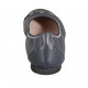 Ballerine pour femmes en cuir bleu avec coutures blancs talon 1 - Pointures disponibles:  42, 43, 44, 45, 46, 47
