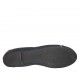 Ballerine pour femmes en cuir bleu avec coutures blancs talon 1 - Pointures disponibles:  42, 43, 44, 45, 46, 47