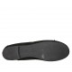 Woman's ballerina with bow in black suede heel 1