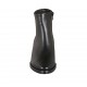 Woman's Texan ankle boot with zipper in black leather heel 5 - Available sizes:  42, 43, 44, 46
