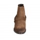 Bottines texanes pour femmes avec élastiques en daim brun clair talon 5 - Pointures disponibles:  42, 43, 44, 45, 46