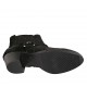 Bottines texanes pour femmes avec élastiques en daim noir talon 5 - Pointures disponibles:  33, 34, 42, 43, 44, 45, 46