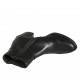 Stivaletto texano da donna con elastico, cerniera e borchie in pelle nera tacco 5 - Misure disponibili: 33, 42, 43, 44, 45, 46