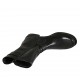 Stivaletto da donna con cerniera e fibbie in pelle nera tacco 2 - Misure disponibili: 43, 44, 45, 46