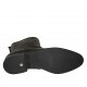 Stivaletto da donna con cerniera in pelle nera tacco 3 - Misure disponibili: 42, 43, 44
