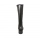 Botas para mujer con cremallera en piel negra tacon 5 - Tallas disponibles:  42, 43, 44