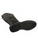Bottes au genou pour femmes avec fermeture éclair posterieur en cuir noir talon 3 - Pointures disponibles:  43