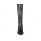 Stivale texano da donna con cerniera in pelle nera tacco 5 - Misure disponibili: 33, 34, 42, 43, 44