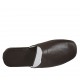 Men's slippers in dark brown leather - Available sizes:  47, 48, 49, 50, 51