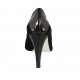 Escarpin pour femmes en daim et cuir verni noir talon 9 - Pointures disponibles:  32, 33, 34, 42, 43, 44