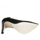 Zapato de salon para mujer en gamuza y charol negro tacon 9 - Tallas disponibles:  32, 33, 34, 42, 43, 44