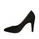 Escarpin pour femmes en daim noir talon 9 - Pointures disponibles:  32, 33, 34, 42, 43, 44, 45