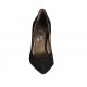 Decolté da donna in camoscio nero tacco 9 - Misure disponibili: 32, 33, 34, 42, 43, 44, 45