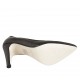 Escarpin à bout pointu en cuir noir talon 9 - Pointures disponibles:  32, 33, 34, 43, 44