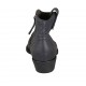 Woman's Texan ankle boot with zipper in blue leather heel 3