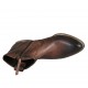 Stivaletto texano da donna con cerniera in pelle cuoio tacco 3 - Misure disponibili: 33, 43, 44