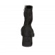 Bottines pour femmes en daim élastique noir avec fermeture éclair talon 5 - Pointures disponibles:  32, 33, 34, 42, 43, 44