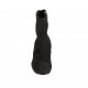 Woman's ankle boot in black elastic suede with zipper heel 5