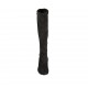 Bota para mujer con media cremallera en tejido elastico y gamuza negra tacon 5 - Tallas disponibles:  32, 33, 42, 43, 44, 45