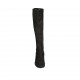 Woman's boot with zipper in black suede and elastic material heel 5 - Available sizes:  33, 42, 43, 44, 45