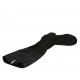 Woman's boot with zipper in black suede and elastic material heel 5 - Available sizes:  33, 42, 43, 44, 45