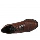Derbyschuh mit Schnürsenkeln für Damen aus braunem bedrucktem Leder Absatz 7 - Verfügbare Größen:  32, 34, 42, 43, 44