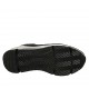 Zapato deportivo con cordones y plantilla extraible en piel y gamuza imprimida gris y plateada brillante cuña 4 - Tallas disponibles:  42, 44, 45