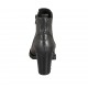 Woman's ankle boot in black leather with zipper heel 7 - Available sizes:  42, 43, 44