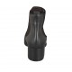 Stivaletto a punta da donna con elastici in pelle nera tacco 5 - Misure disponibili: 33, 42, 43, 44, 45