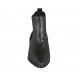 Stivaletto a punta da donna con elastici in pelle nera tacco 5 - Misure disponibili: 33, 42, 43, 44, 45