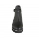Stivaletto da donna in pelle nera con fibbia e cerniera tacco 3 - Misure disponibili: 32, 33, 34, 42, 43, 44