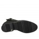 Stivaletto da donna in pelle nera con fibbia e cerniera tacco 3 - Misure disponibili: 32, 33, 34, 42, 43, 44