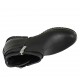 Stivaletto da donna in pelle nera con fibbia e cerniera tacco 3 - Misure disponibili: 32, 33, 34, 42, 43, 44