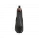 Botines para mujer en piel negra con dos elasticos tacon 7 - Tallas disponibles:  33, 42, 43, 44, 45