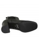 Stivaletto da donna in pelle nera con doppi elastici tacco 7 - Misure disponibili: 33, 42, 43, 44, 45