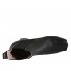 Stivaletto da donna in pelle nera con doppi elastici tacco 7 - Misure disponibili: 33, 42, 43, 44, 45