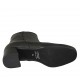 Stivaletto da donna a punta tonda con cerniera in pelle nera tacco 5 - Misure disponibili: 33, 42, 43, 44