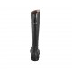 Stivale da donna in pelle nera con cerniera tacco 2 - Misure disponibili: 32, 33, 42, 43, 44, 45