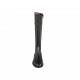 Stivale da donna in pelle nera con cerniera tacco 2 - Misure disponibili: 32, 33, 42, 43, 44, 45