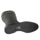 Stivale da donna in pelle nera con cerniera tacco 2 - Misure disponibili: 32, 33, 42, 43, 44, 45