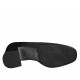 Scarpa stringata derby da donna in camoscio e pelle nera tacco 6 - Misure disponibili: 32, 33, 34, 42, 43, 44, 46