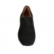 Mocasino para mujer en gamuza negra tacon 6 - Tallas disponibles:  32, 33, 34, 42, 43, 44, 45, 46