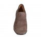 Mocasino para mujer en gamuza gris pardo tacon 6 - Tallas disponibles:  32, 33, 34, 42, 43, 44, 45, 46