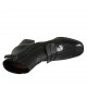 Bottines pour femmes avec fermeture éclair en cuir et cuir imprimé noir talon 6 - Pointures disponibles:  33, 34, 42, 43, 44, 45