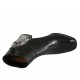 Stivaletto da donna con cerniera in pelle nera e pelle stampata nera e bianca tacco 6 - Misure disponibili: 32, 33, 34, 42, 43, 44, 45