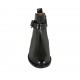 Stivaletto da donna con fibbia e cerniera in pelle nera tacco 2 - Misure disponibili: 33, 34, 42, 43, 44, 45